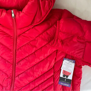 NWT London Fog Packable Winter Down Puffer Jacket With Removable Hood Size XXL